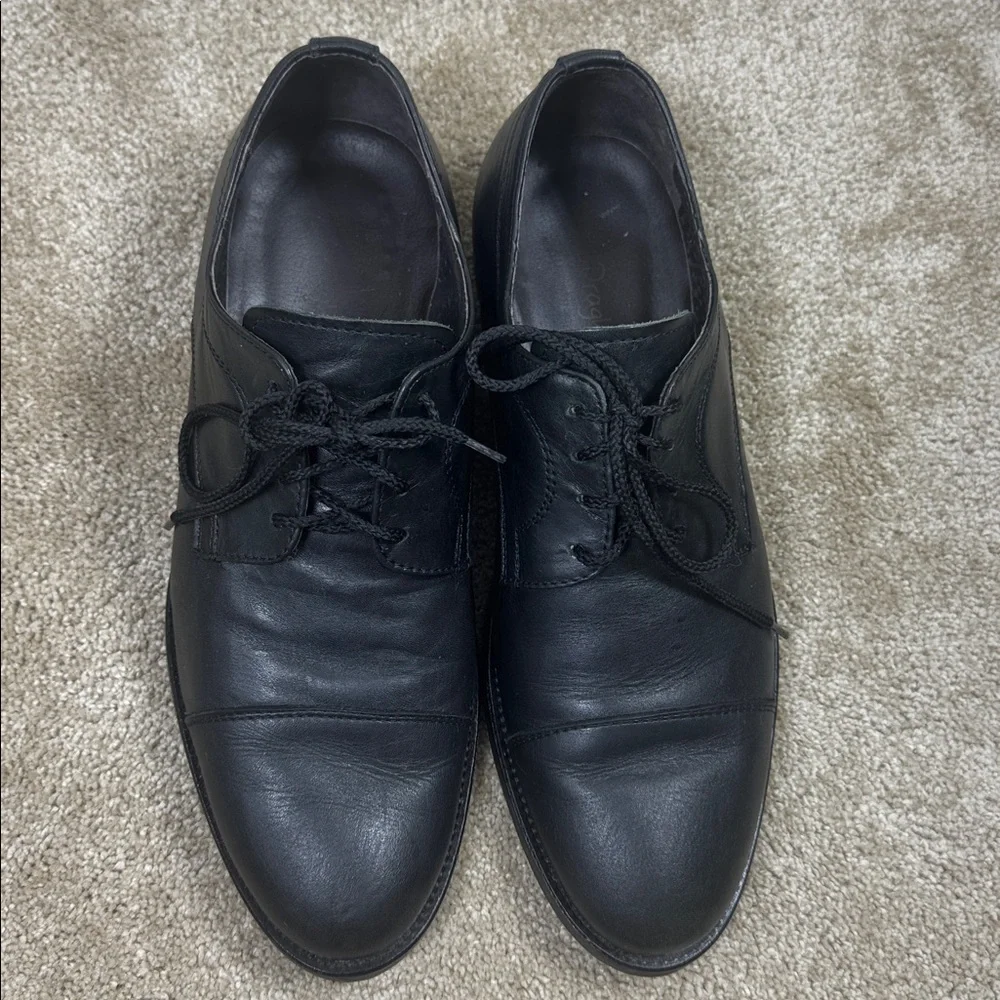 Vero Cuoio  Draghi Black Leather‎ Oxfords